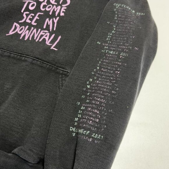 Machine Gun Kelly Tour Hoodie Sweatshirt Small 20x23 Tickets To My Downfall - Picture 8 of 13